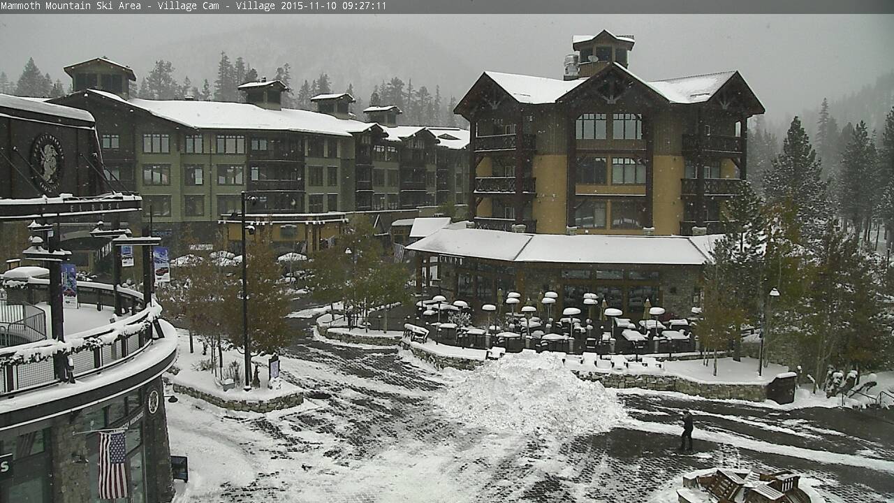 Mammoth village today at 10am.