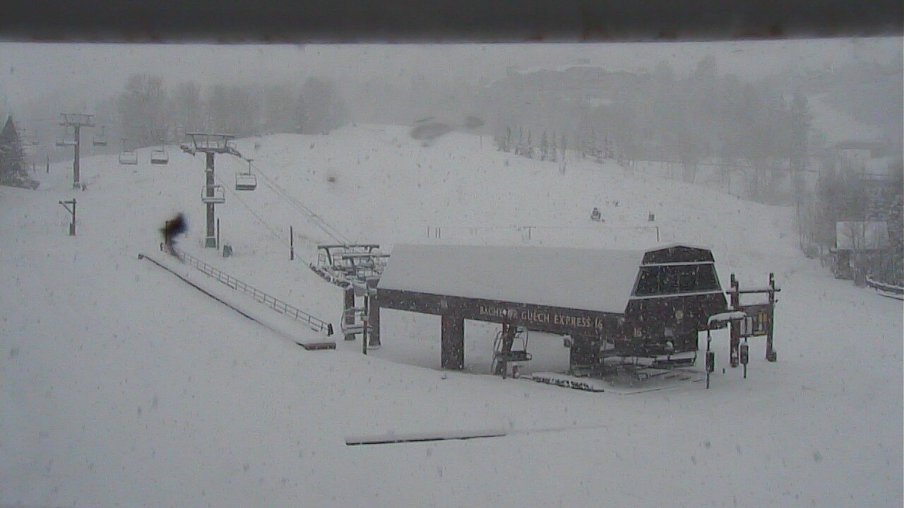 Beaver Creek, CO this morning with 9" of new snow.