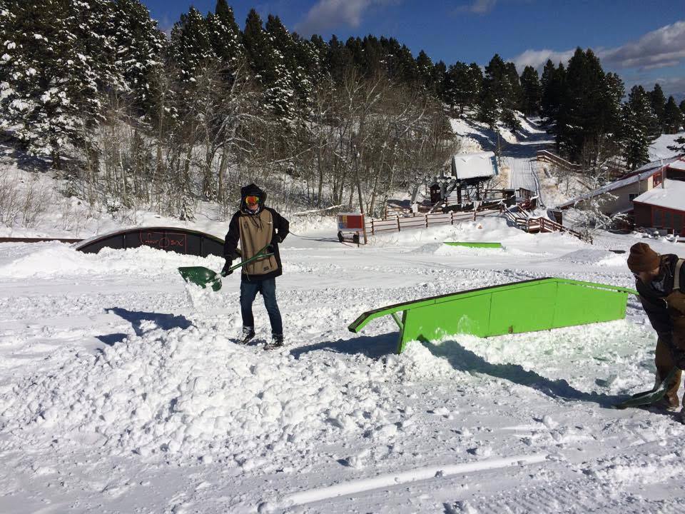 Park crew getting your Montana weekend fun ready to go! Photo: Great Divide Ski Area