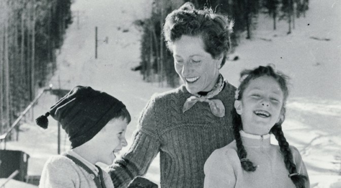 Rhoda Blake with family at Taos Ski Family.