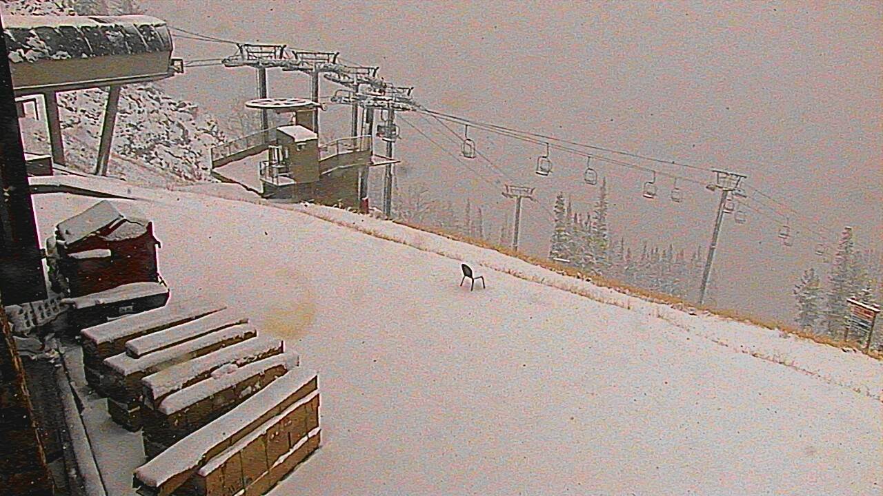 "The Deck" at Jackson Hole at 1:30pm today. It's already begun...