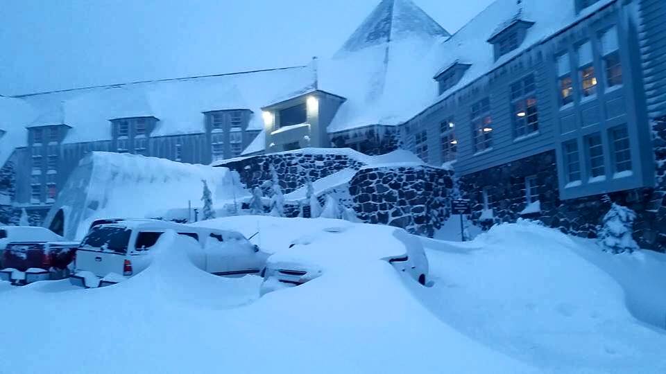Timberline Lodge, OR on December 11th, 2015. image: timberline