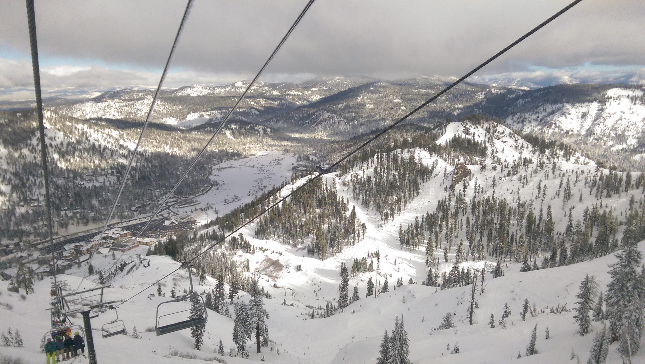 Looking back at Squaw from the top of the Mothership