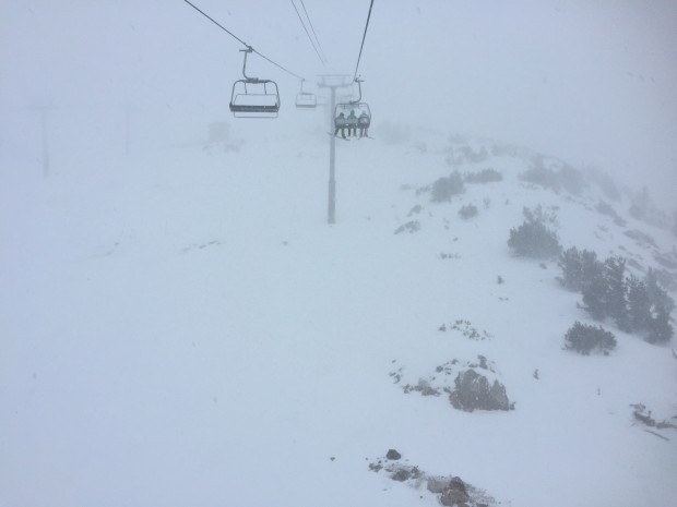 Visibility off Chair 3 was minimal Thursday afternoon and Friday morning, but the skiing was fantastic.