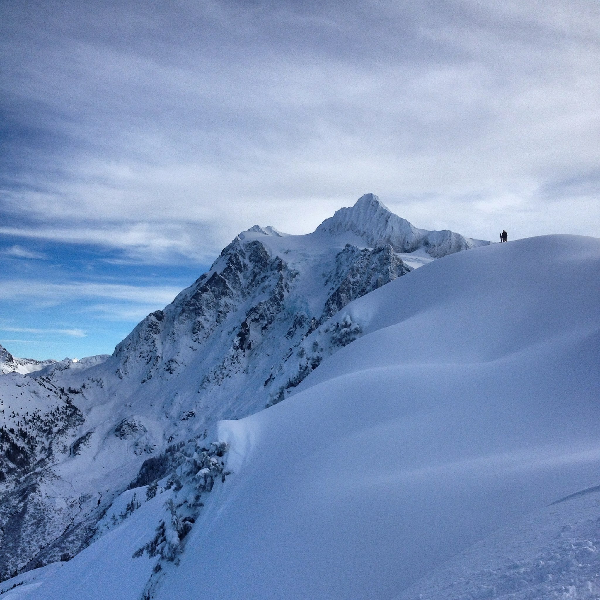 The sun came out for some sunny laps on the Shuksan Arm 12/10/15 Photo: Allison Andrews