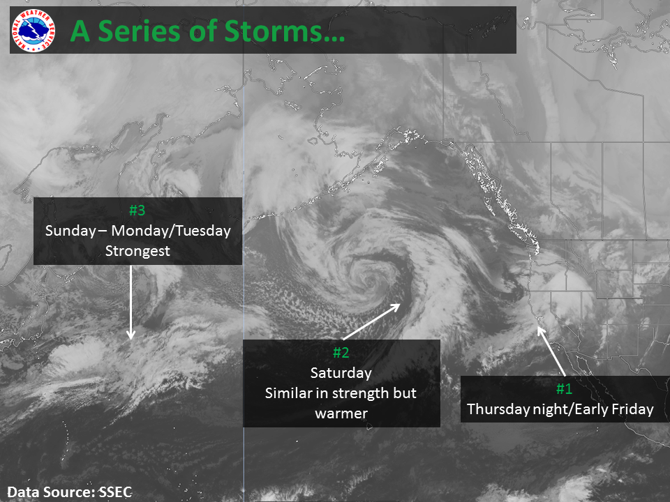 More storms for CA! image: noaa, today