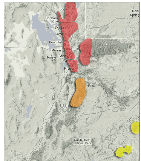 RED = High avalanche danger