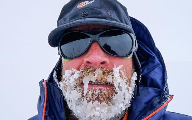 Henry Worsley in Antarctica recently