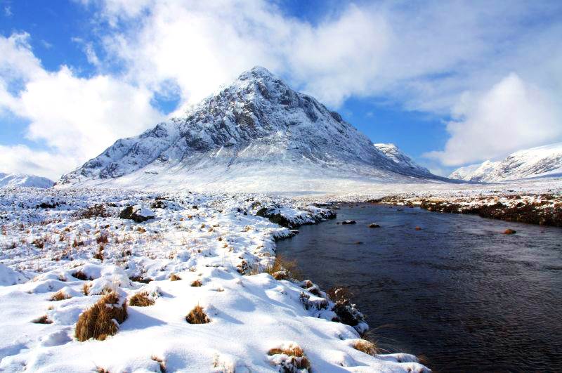 Glen Coe is one of the highest peaks in the Scottish Highlands