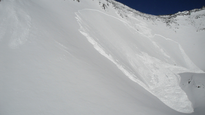Stock image of an avalanche.