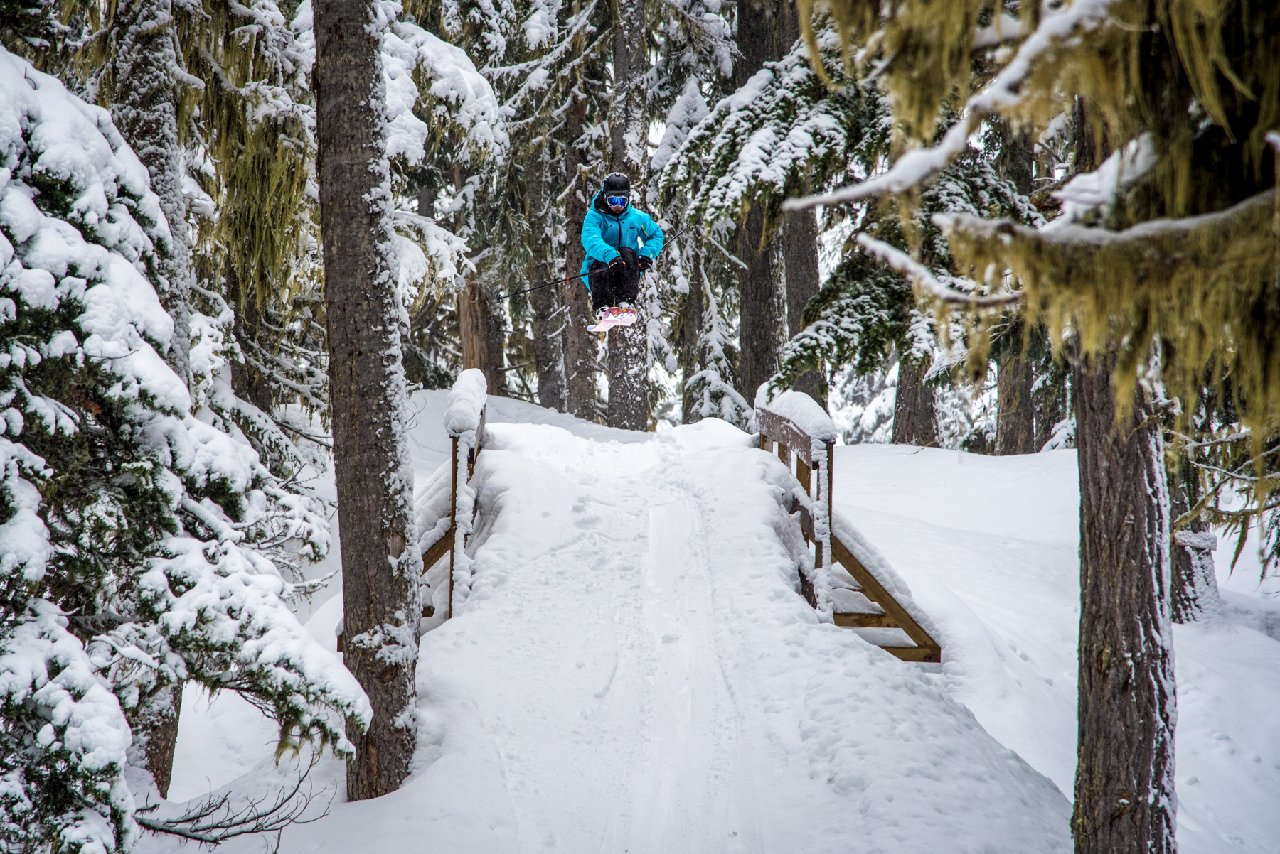 Whistler, B.C. this week.  Photographer: Jason Jo at Coast Mountain Photography Skier: Greg Lum