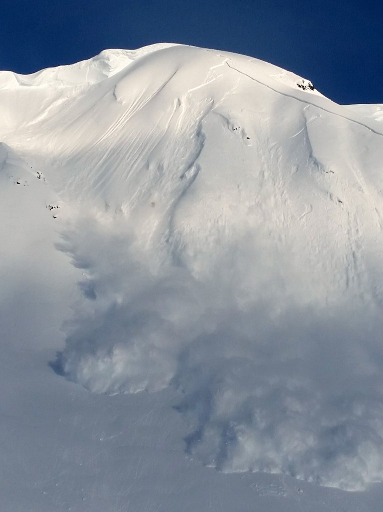 Avalanche off Turnagain Pass on Monday.  photo:  mike records