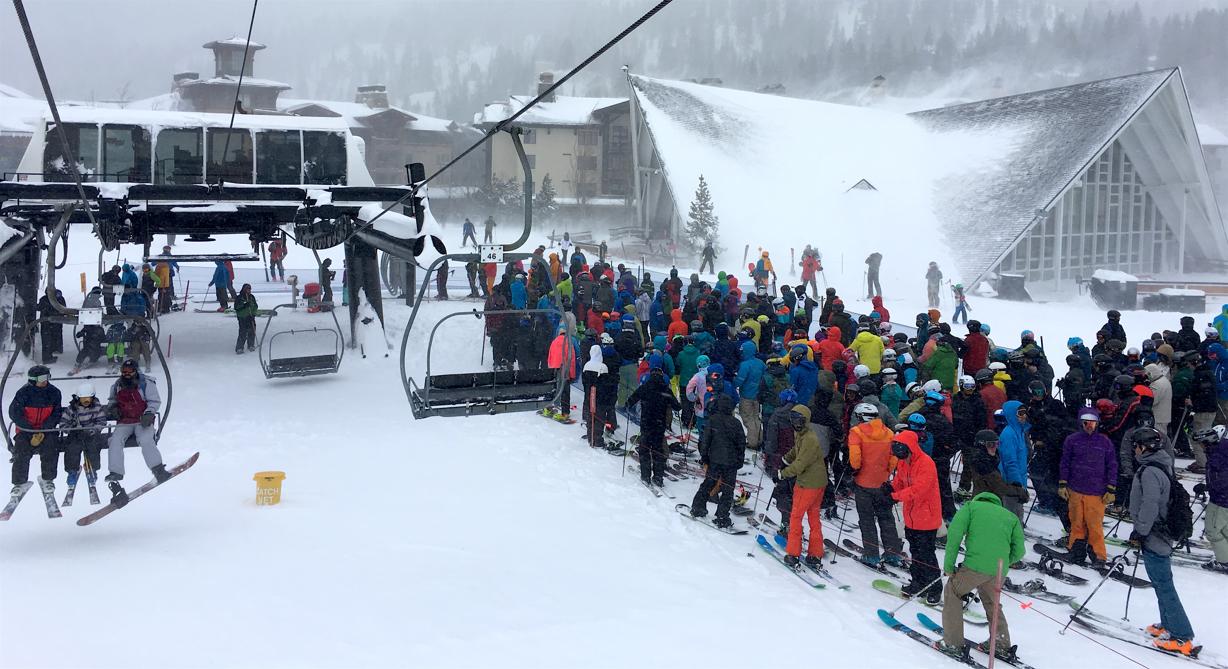 Squaw skittles at Red Dog yesterday at 1:30pm. photo: snowbrains