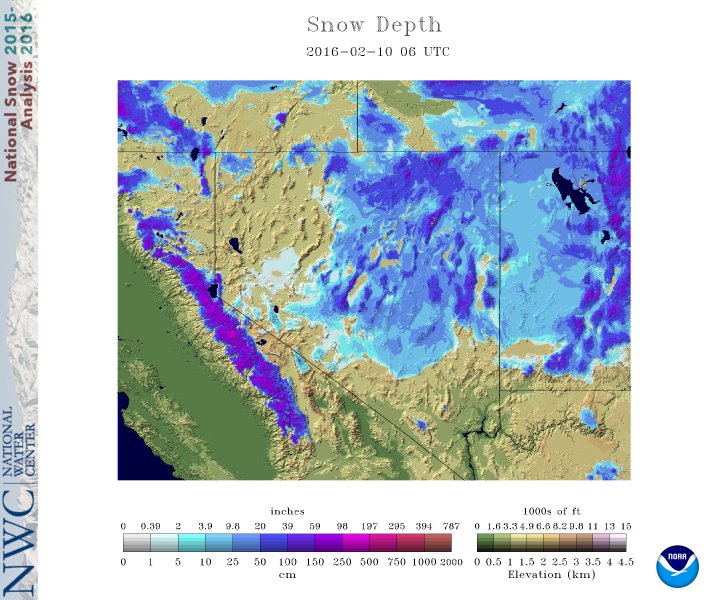 Snow depth in UT right now.  image:   nwc, today