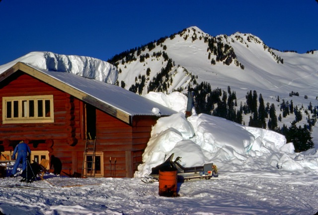 stock image of roof avalanche.