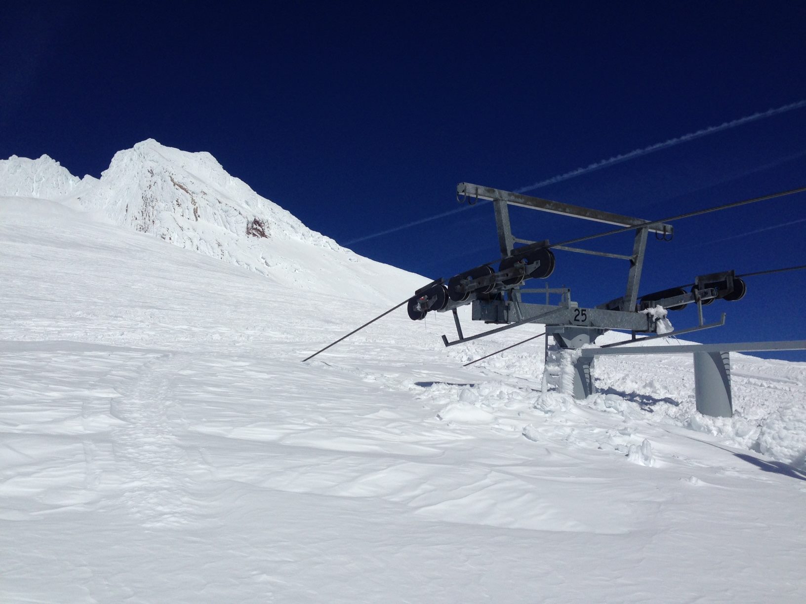 Palmer Chairlift, Mt. Hood, OR on March 17th, 2016.  photo:  Timberline ski resort