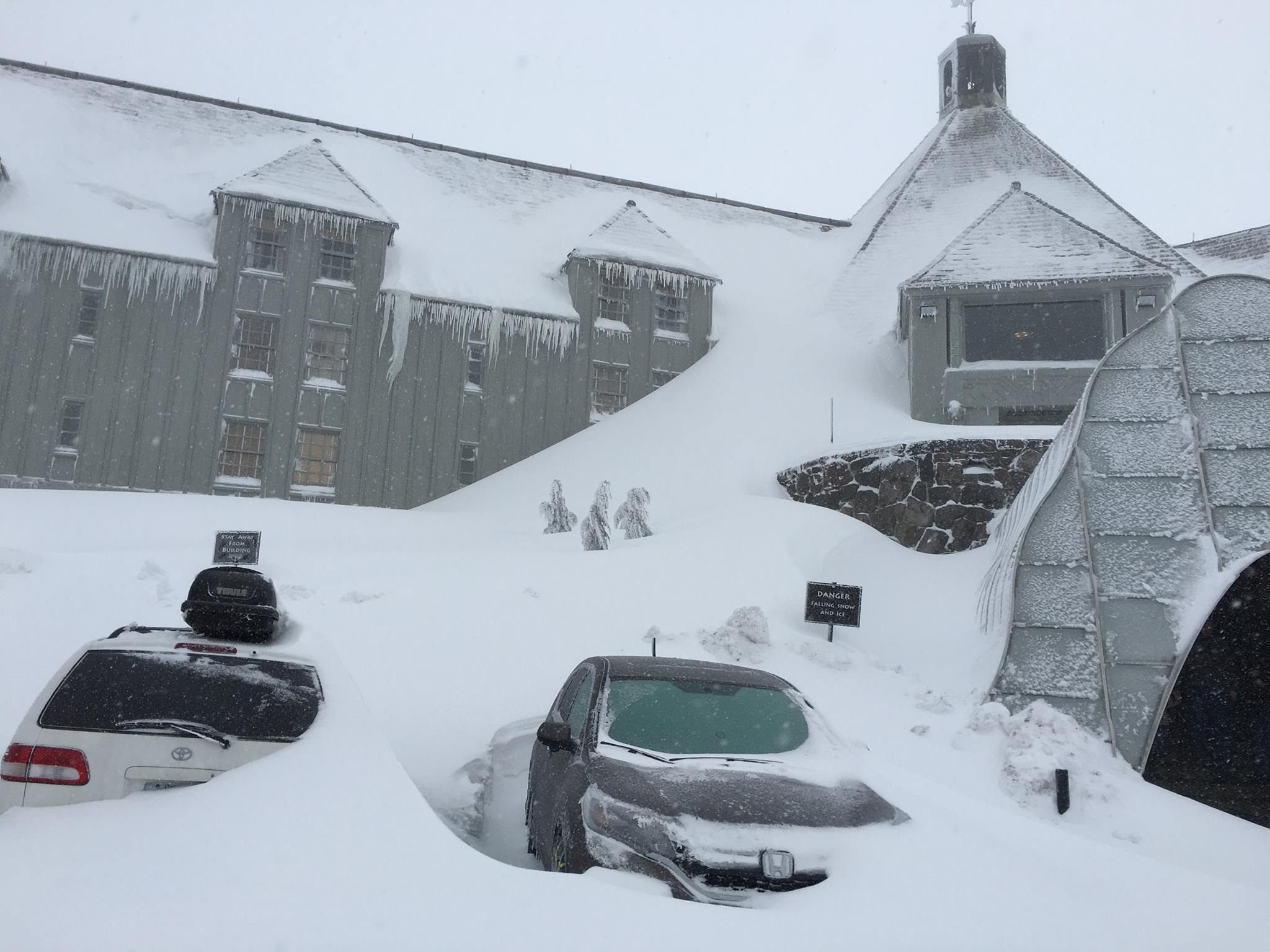 Timberline Lodge, OR on December 23rd, 2015. photo: timberline