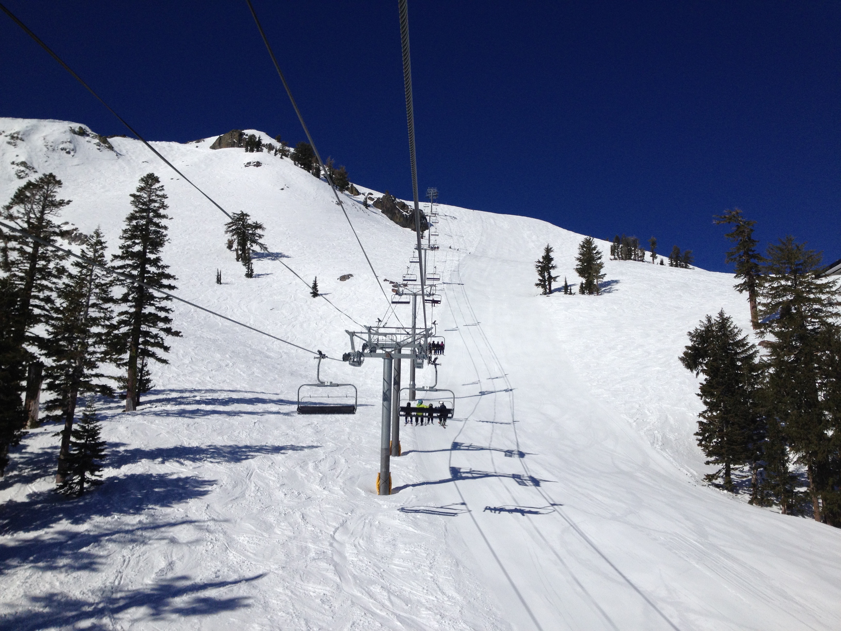 Headwall at Squaw today. photo: snowbrains