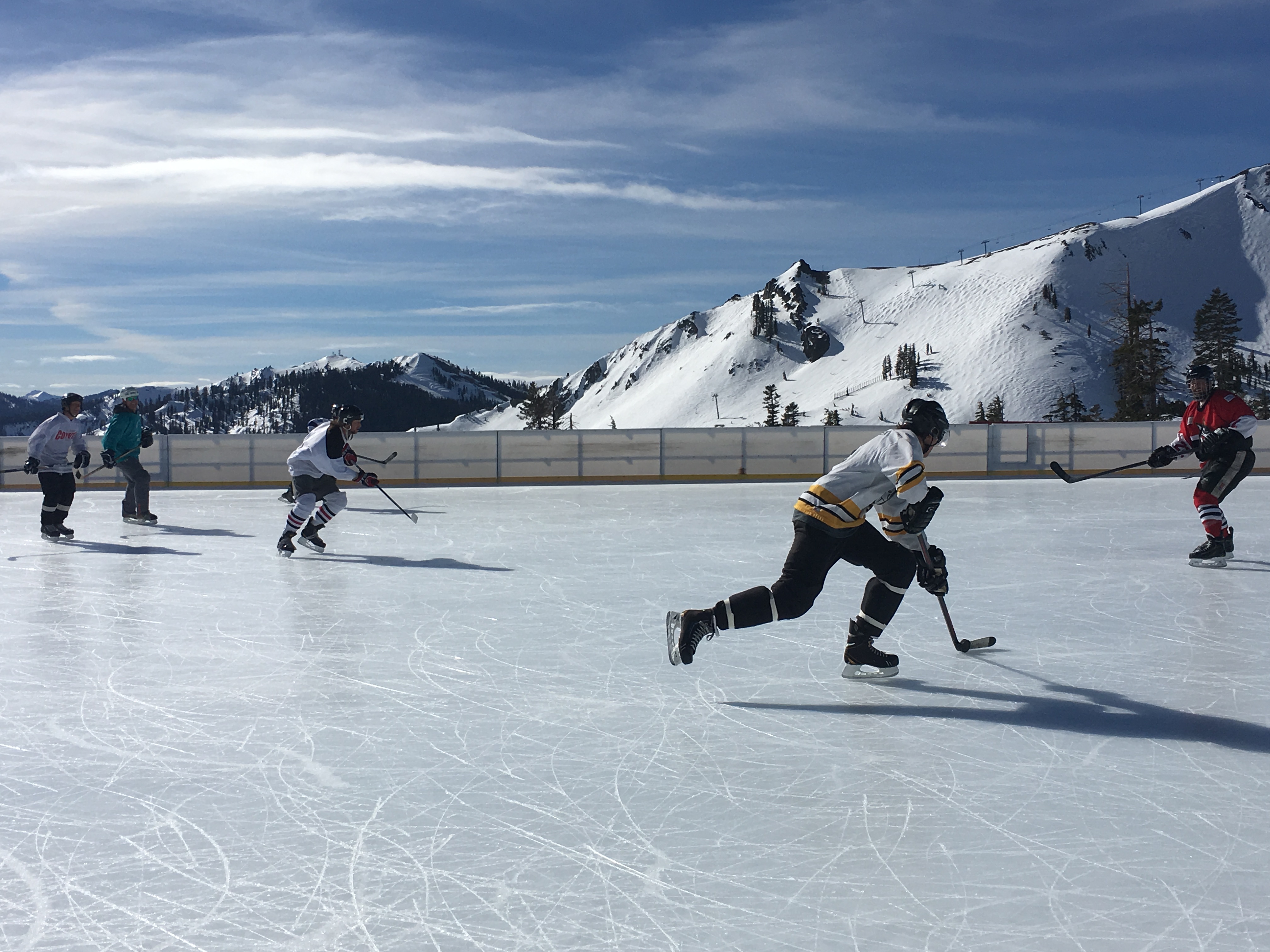 Ice hockey at Squaw this week.