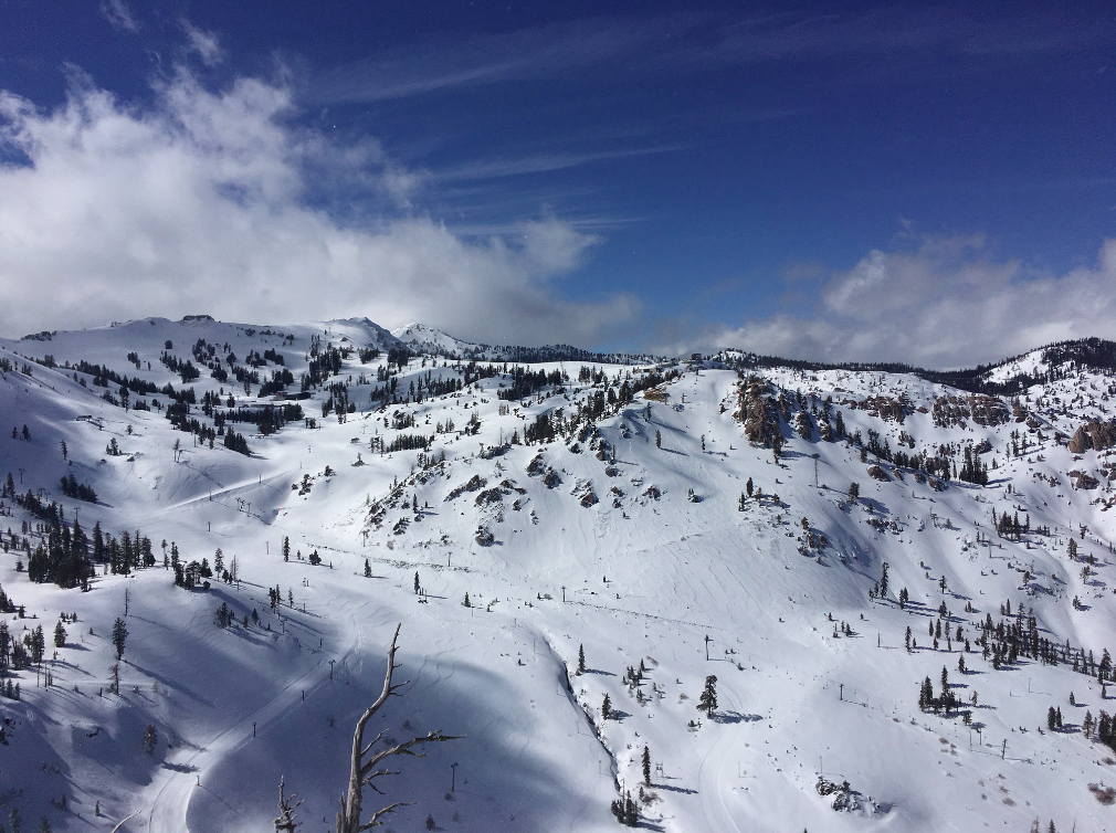 Squaw Valley.  Monday afternoon.  photo:  snowbrains