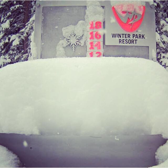 Winter Park with 12.5" of new snow this am.