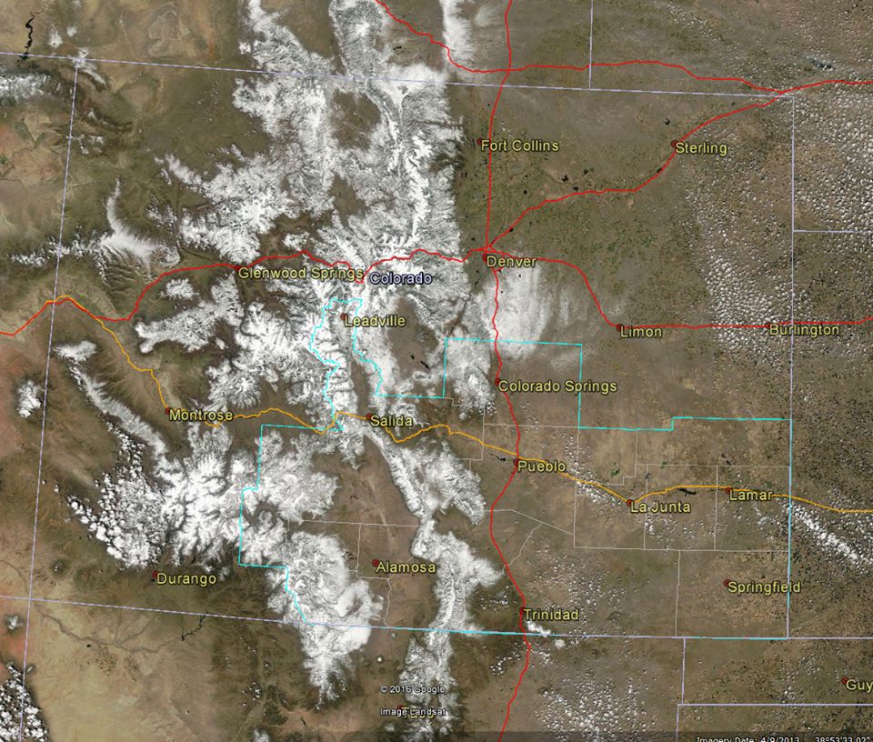 Photo of CO from space yesterday.