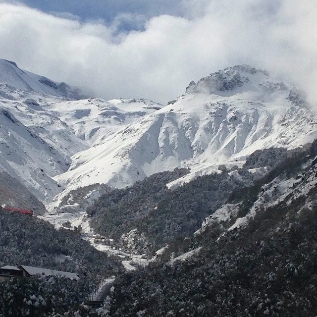 Nevados de Chillan ski resort, Chile. Today.