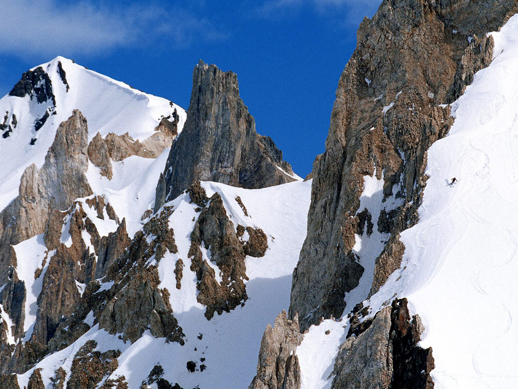 Las Leñas is famous for its backcountry skiing.