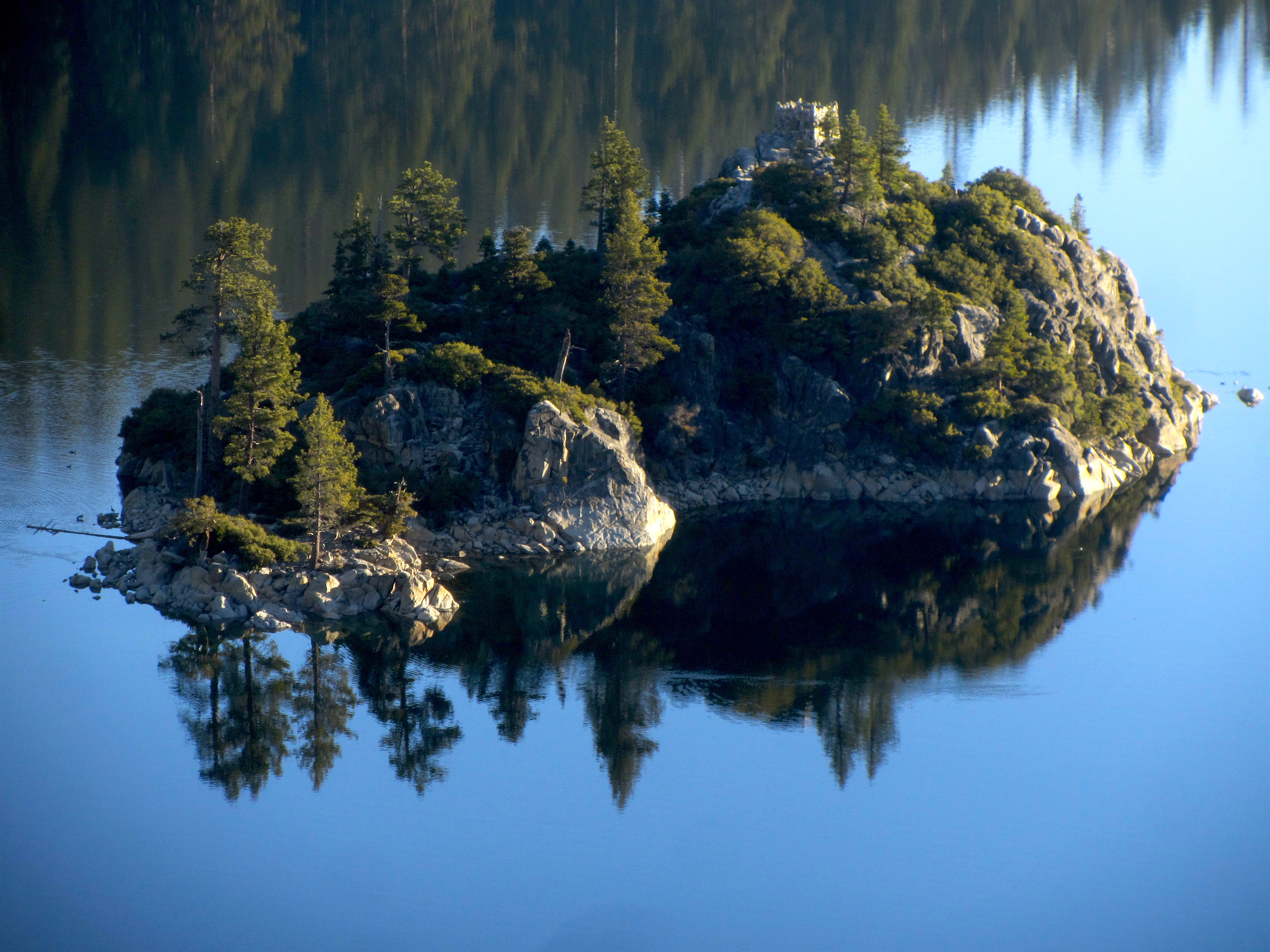 Fannette Island, Lake Tahoe's only Isle. Today. photo: miles clark/snowbrains