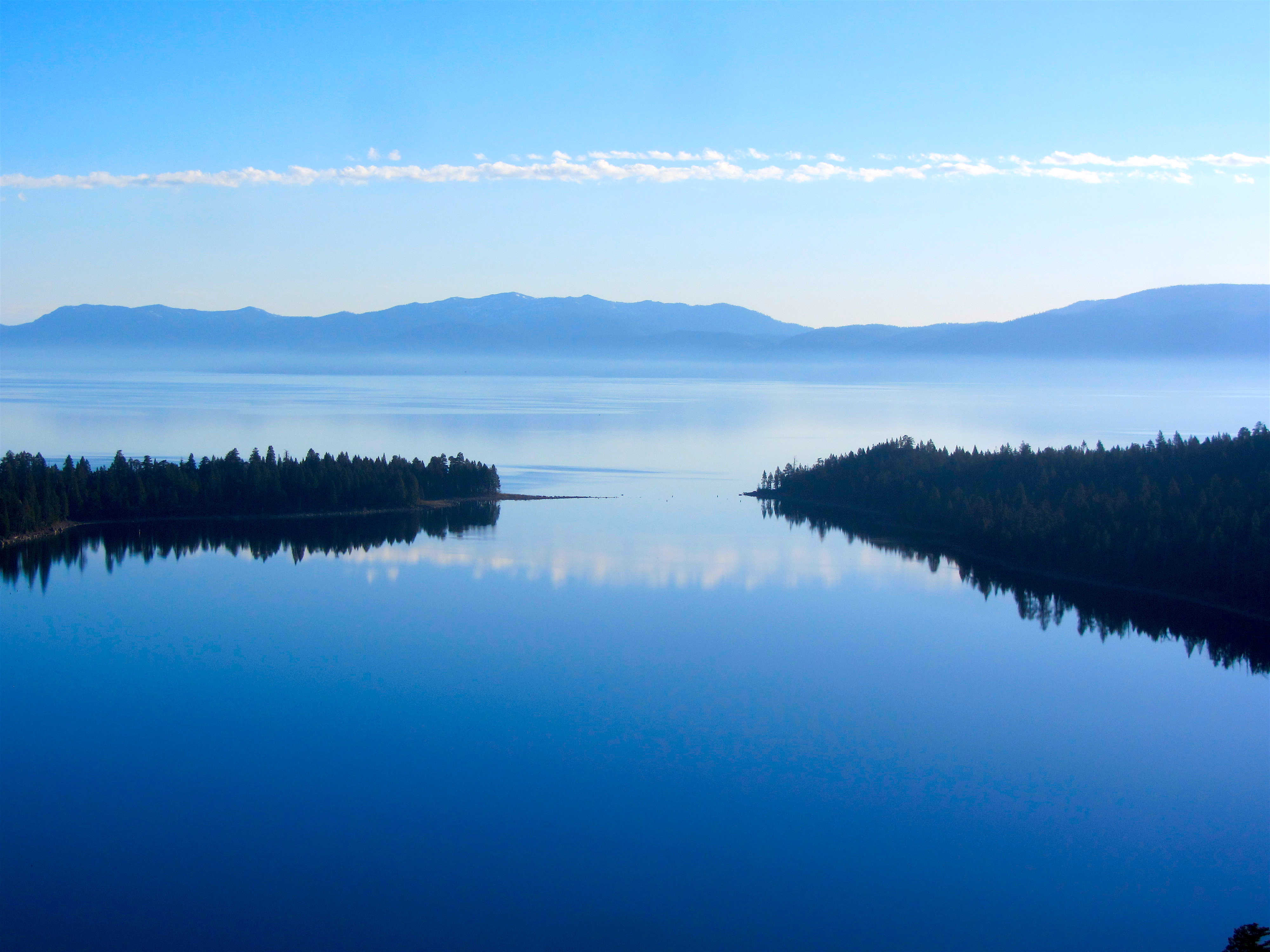 Emerald Bay, Lake Tahoe, CA this morning. photo: miles clark/snowbrains