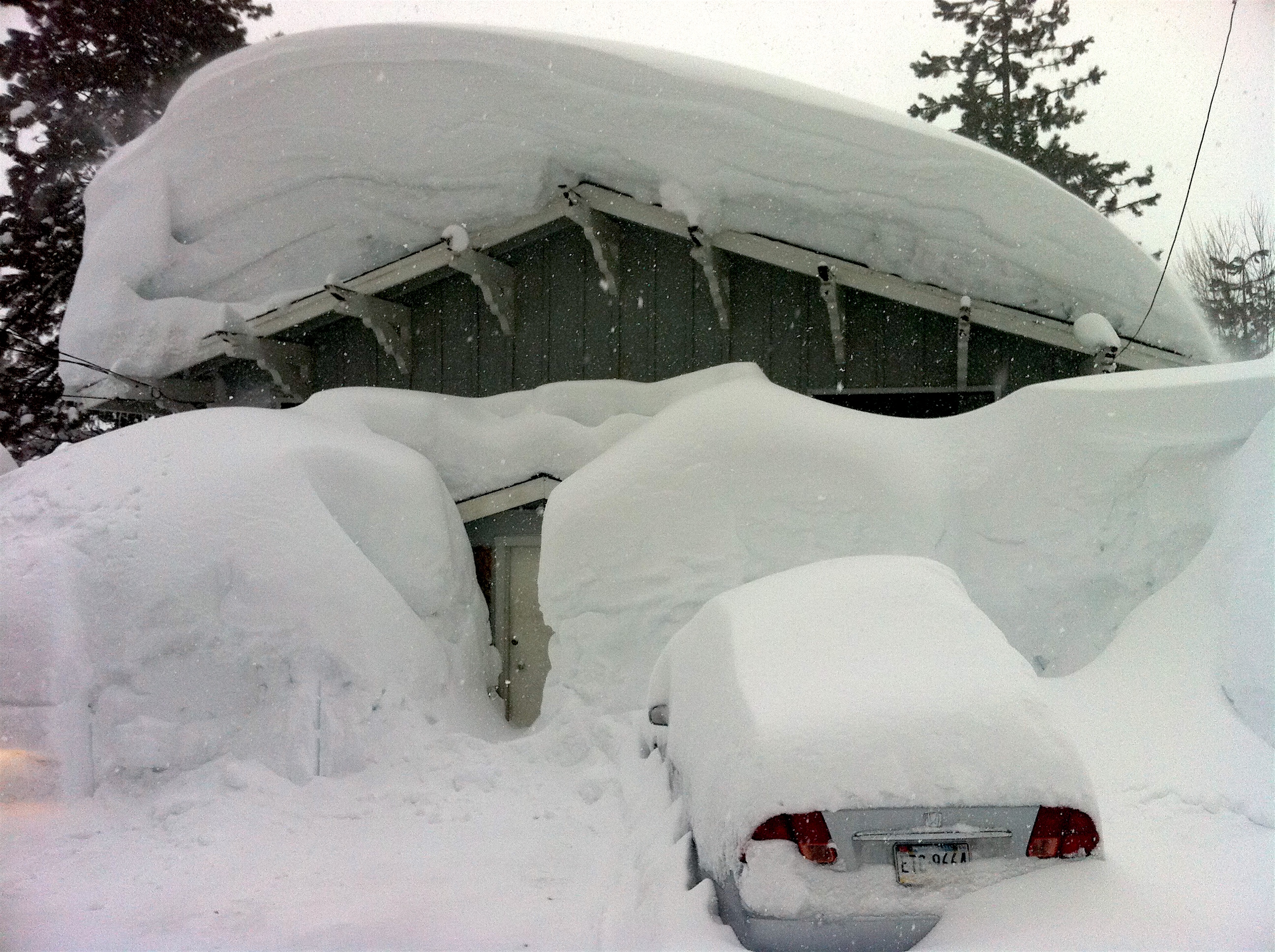 Strong La Nina in 2011 did this in Squaw Valley, CA. photo: miles clark/snowbrains.com
