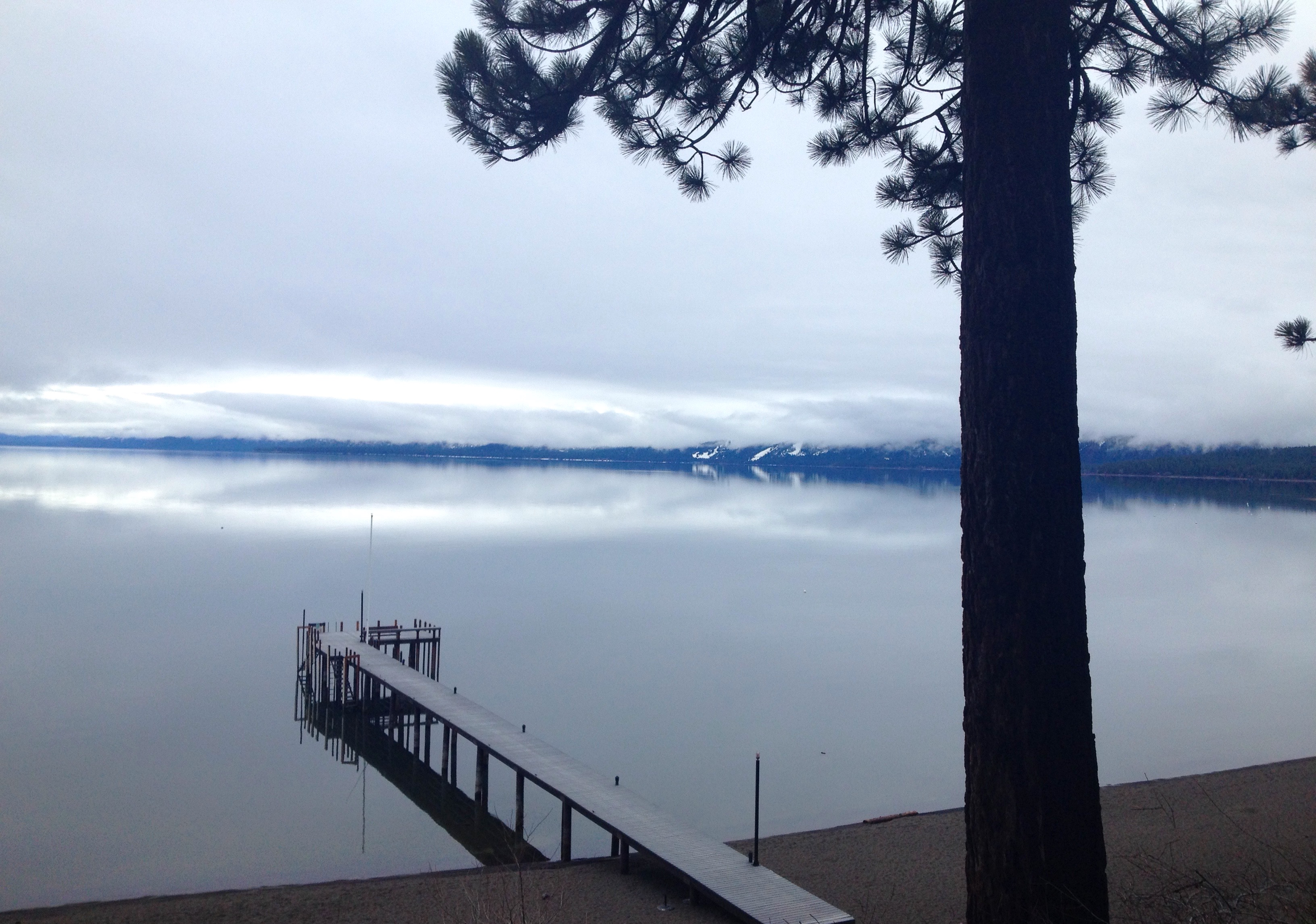 Lake Tahoe, CA at 9:30am today. photo: miles clark/snowbrains