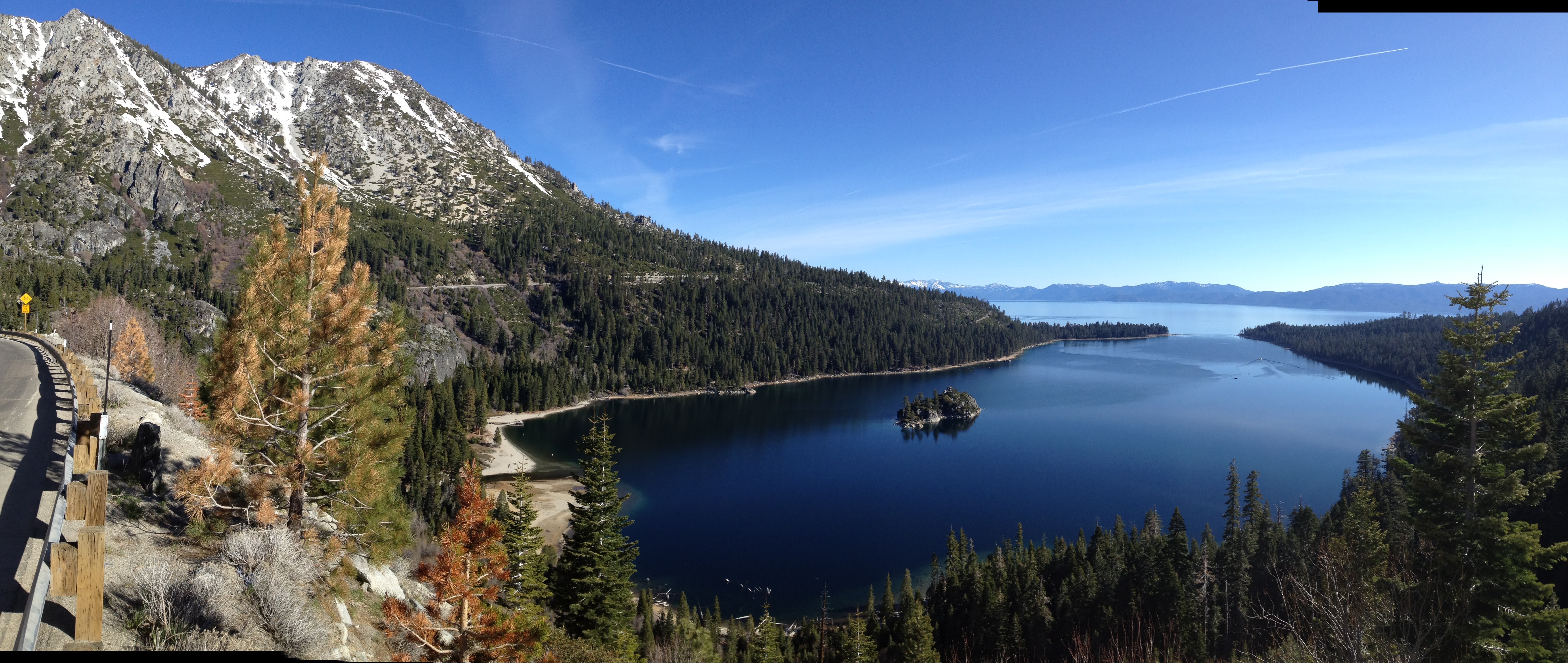 Emerald Bay, Lake Tahoe, CA yesterday am.  photo:  miles clark/snowbrains