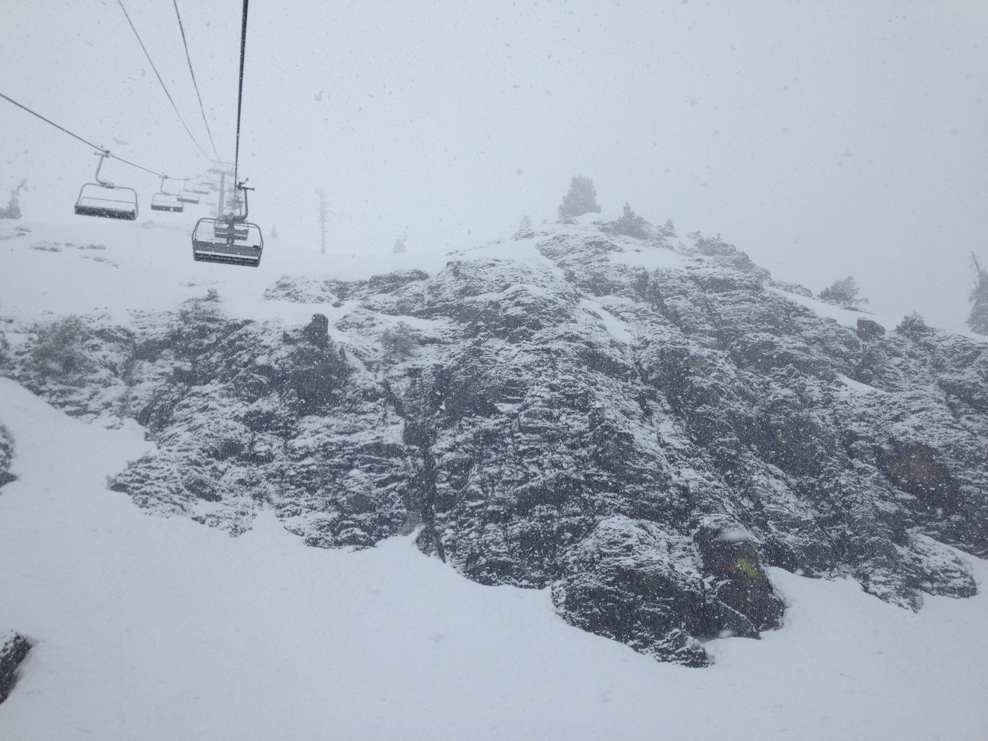 The Finger at 12:30pm today. photo: snowbrains