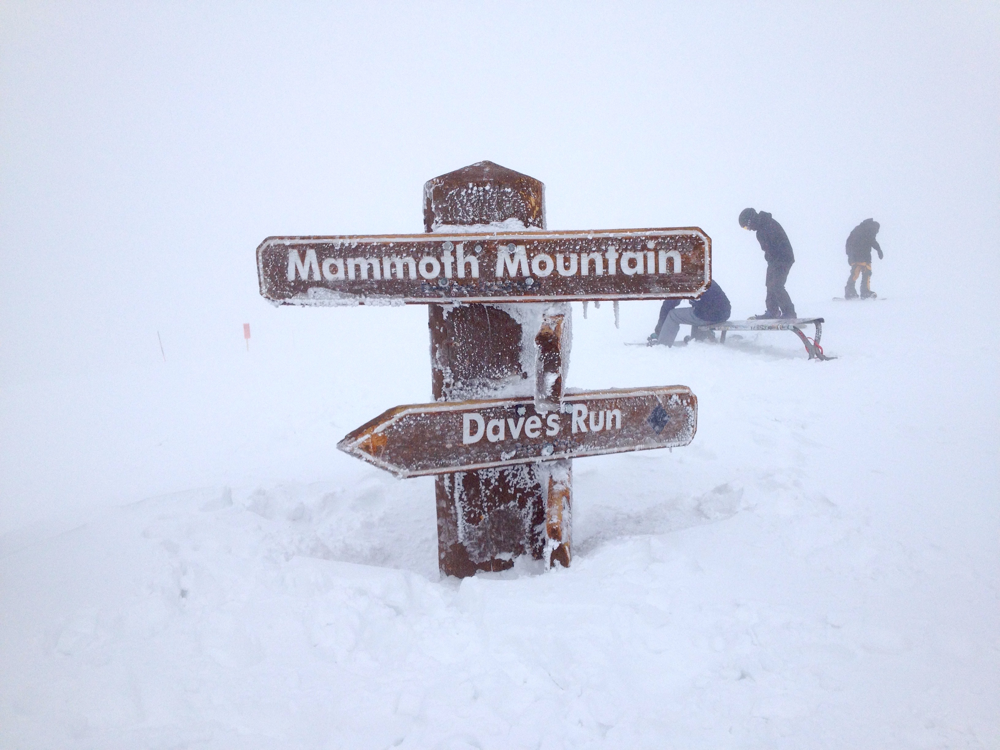 This sign is usually 30-feet tall.... photo: snowbrains