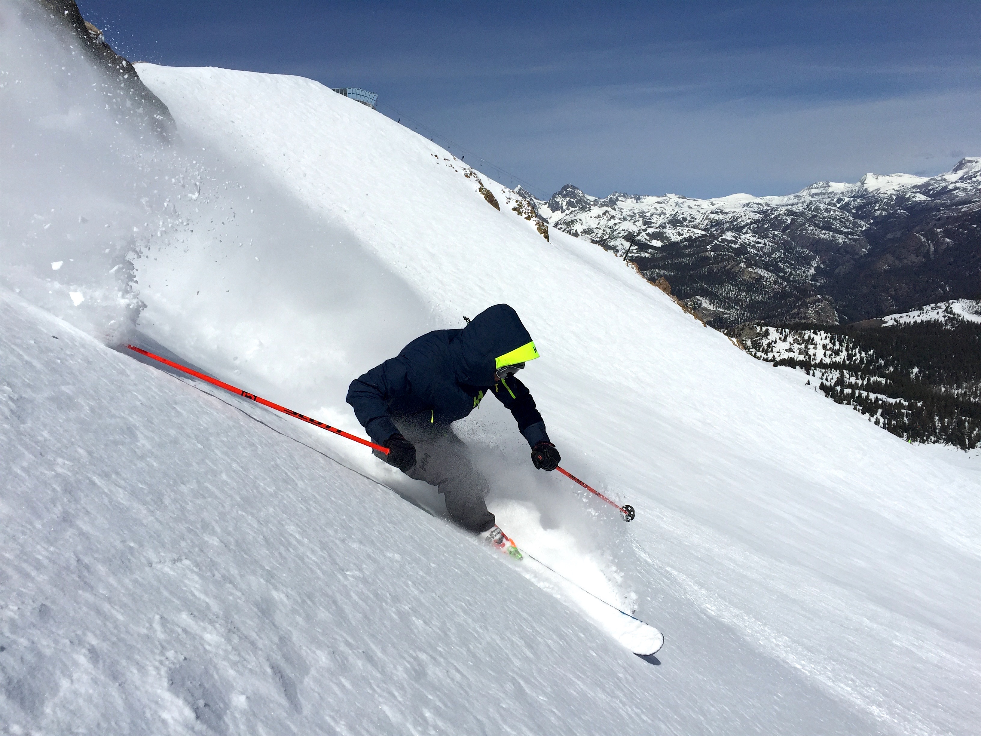 Miles in the perfect snow in lower Hangman's on April 29th. photo: snowbrains