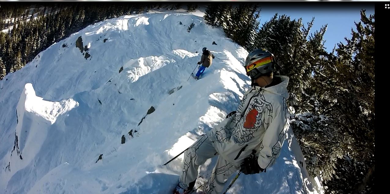 Local Mike Mulcahy drops into meatball chute off of west basin. 