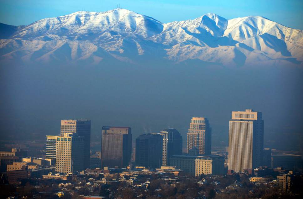 Smog Lake City, UT. photo: Steve Griffin | The Salt Lake Tribune