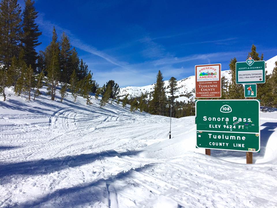 9,624' Sonora Pass, CA in February. photo: mono country tourism.