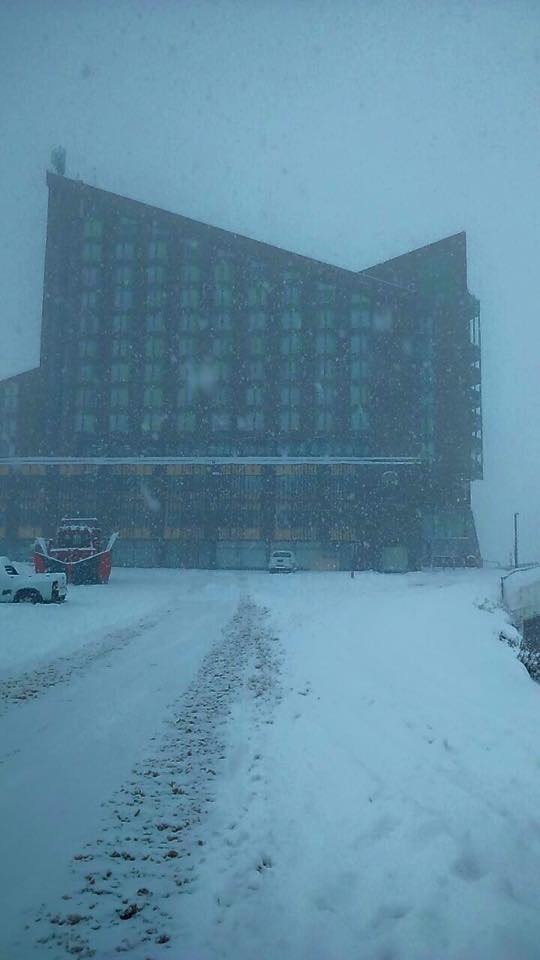 Snowing today at Valle Nevado Ski Resort, Chile. // photo: Valle Nevado Ski Resort