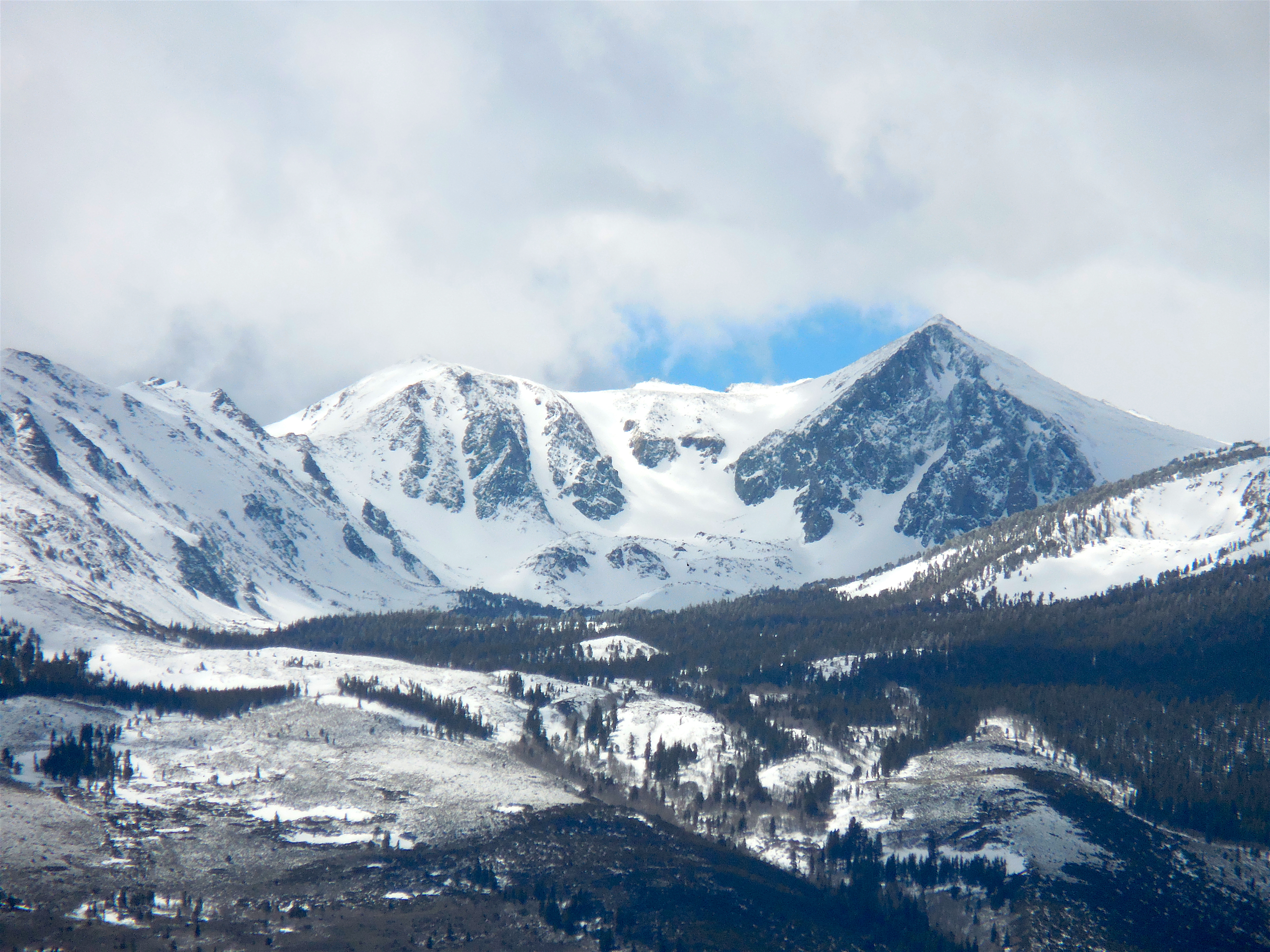 Peaks and Couloirs just SE of Sawtooth Ridge on Sunday.   photo: miles clark/snowbrains