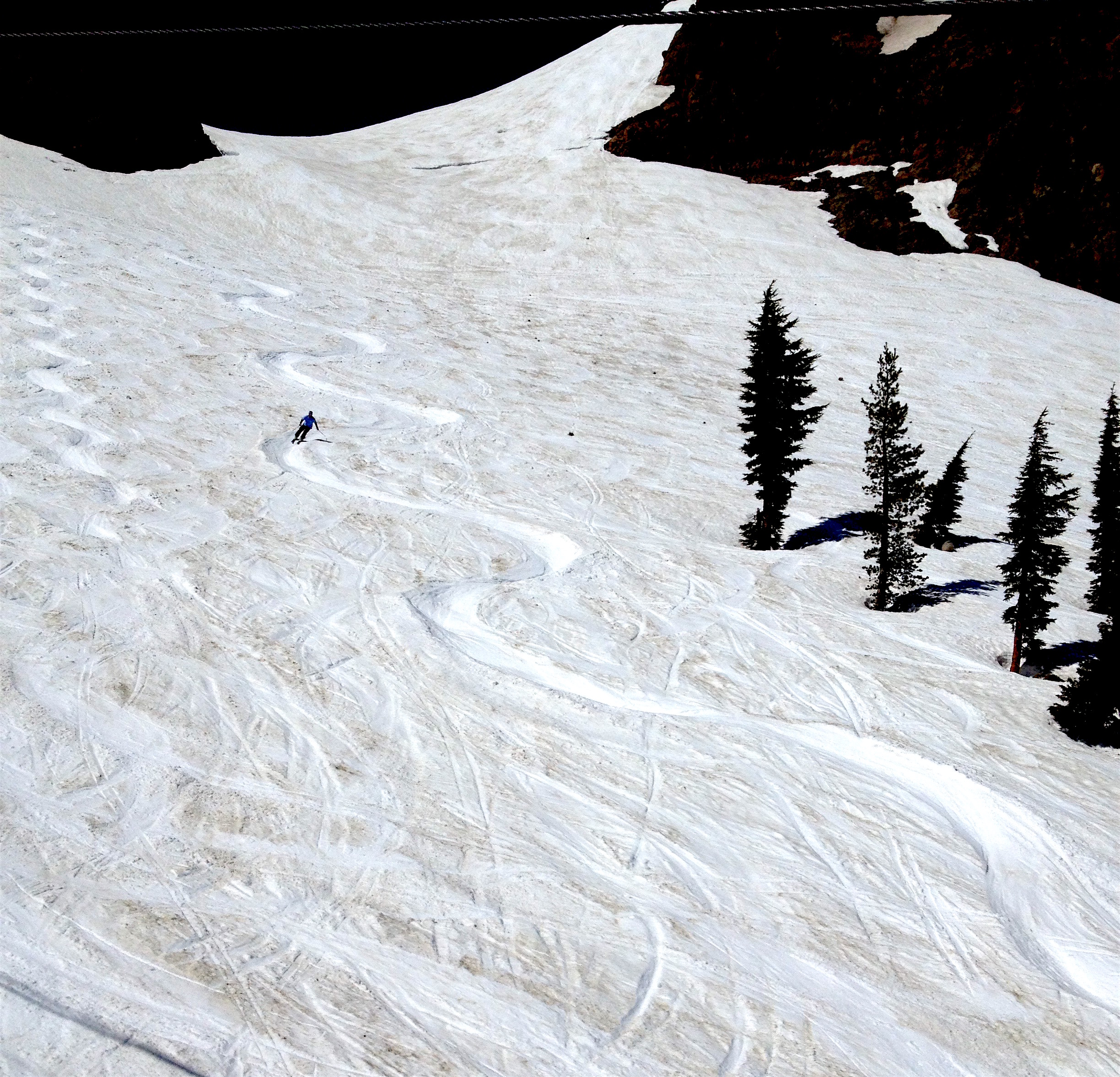 Banked slalom in Shirley yesterday. photo: snowbrains