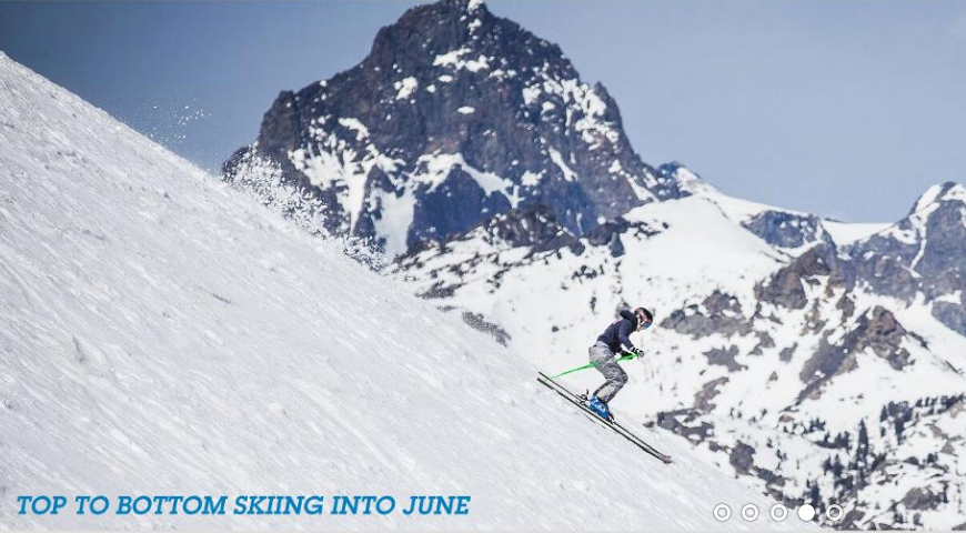 We're guessing Mammoth will make it to the 4th of July...  They're saying into June for sure.  photo:  mammoth