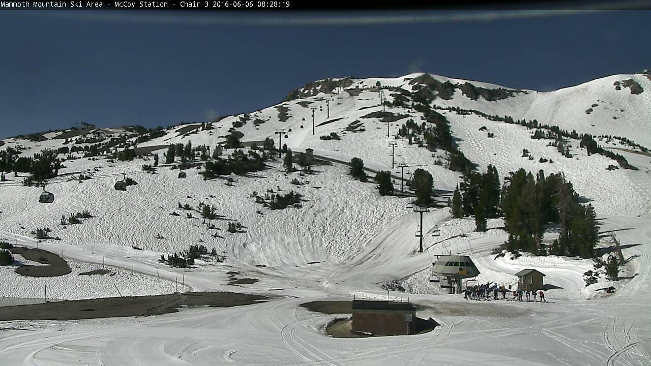 Base of Chair 3 at Mammoth, CA today. 