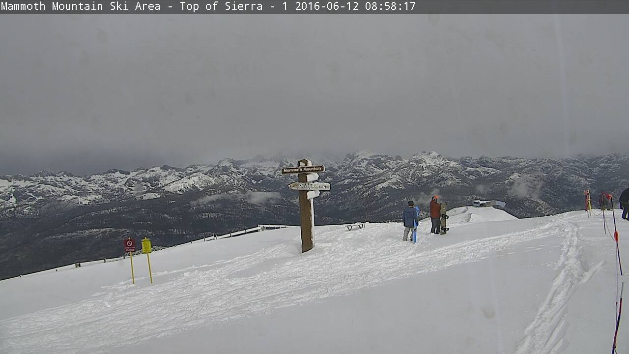 Summit of Mammoth at 9am today.