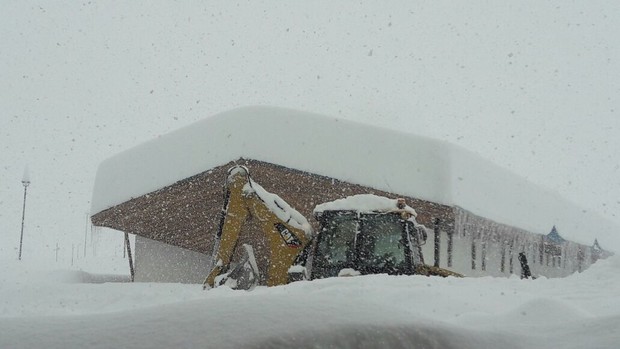 Portillo, Chile last week when 10 feet of snow fell in 7-days... photo: portillo