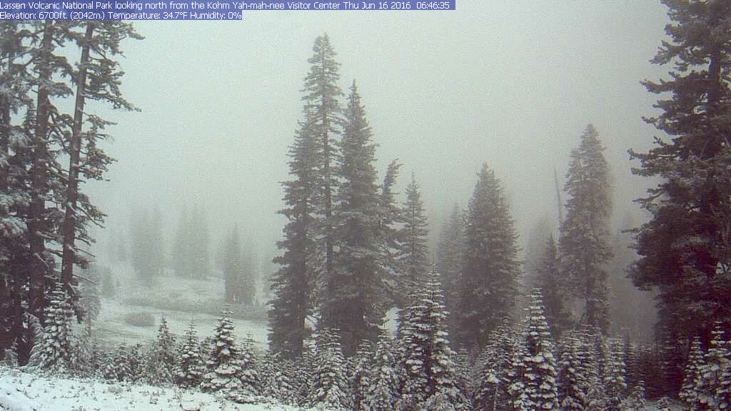 6,700' in Lassen Volcanic National Park, CA today at