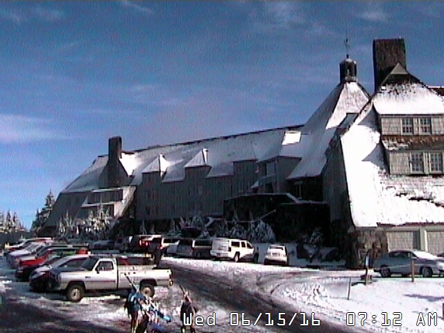 Timberline Lodge, OR today. 7" of new.