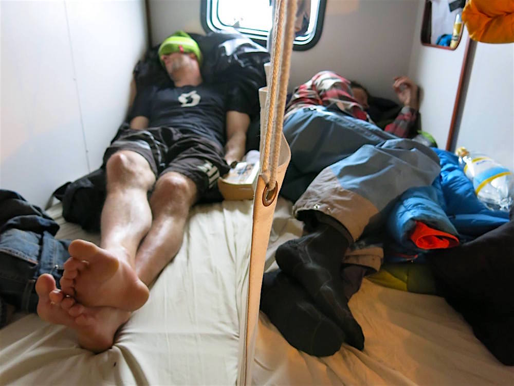 Guide's bunk. One more bunk in this room... photo: andrew mclean