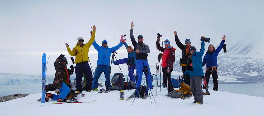 The crew on top. photo: snowbrains